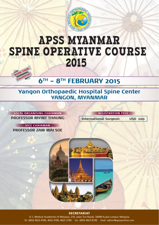 Flyer for Myanmar Op Course